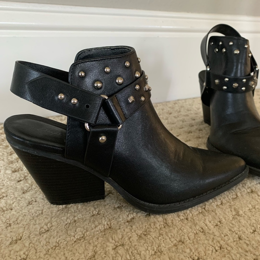 QUPID Studded Mules